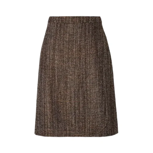 Rust Wool And Alpaca Skirt