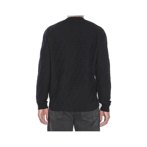 Ff Monogram Crewneck Knitted Jumper
