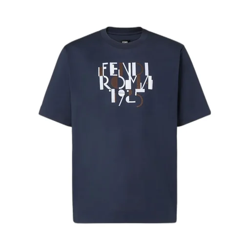Dark Blue Cotton T-Shirt