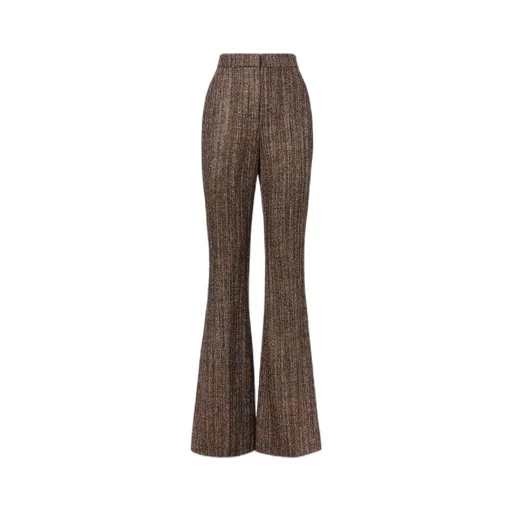 Rust Wool And Alpaca Pants