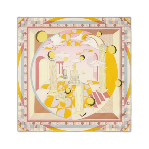 Moonlight Echoes Silk Foulard