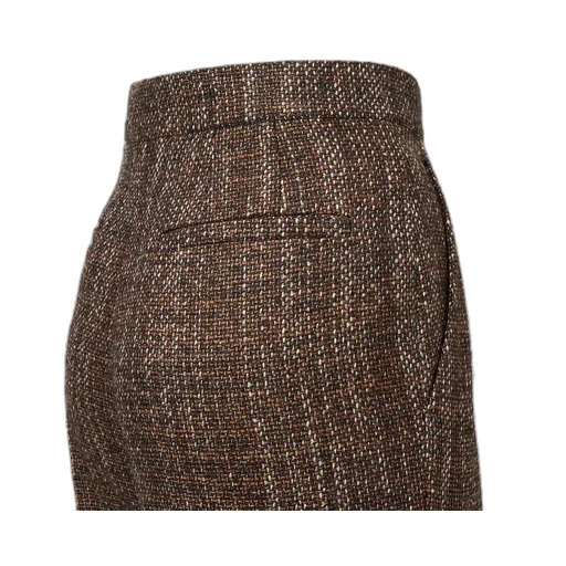 Rust Wool And Alpaca Pants