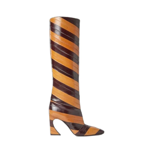 Arco Two-Toned Knee-High Boots