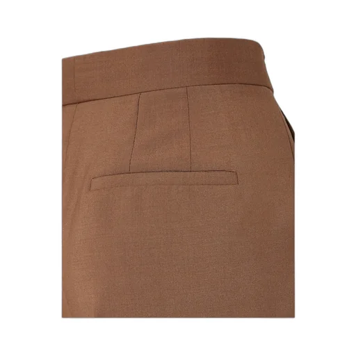 Brown Wool And Mohair Pants