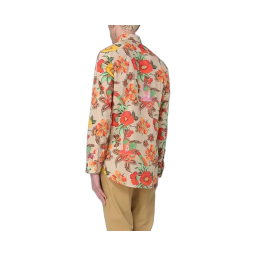 Allover Floral Print Long-Sleeved Shirt