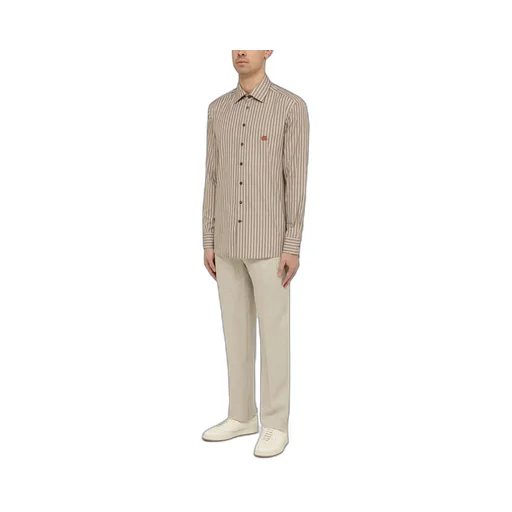 Pegaso Embroidered Striped Shirt
