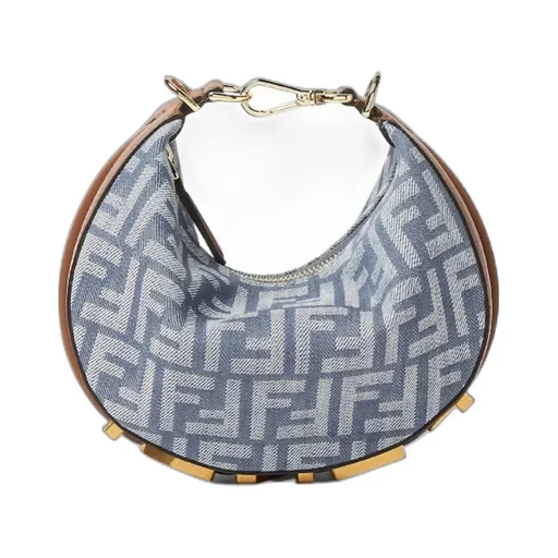 Fendigraphy Ff Jacquard Mini Hobo Bag