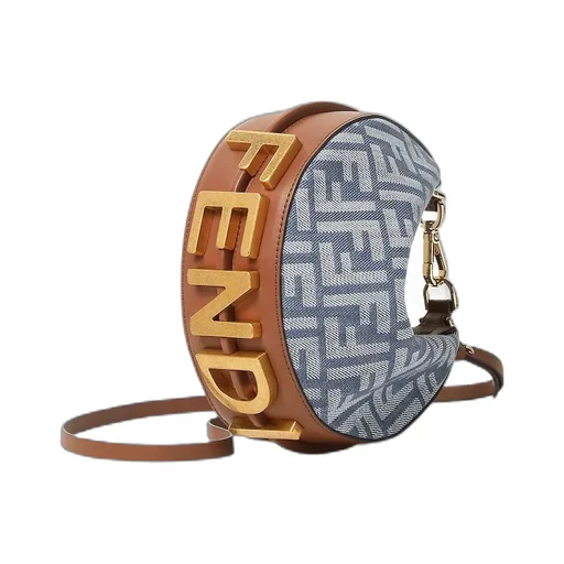 Fendigraphy Ff Jacquard Mini Hobo Bag