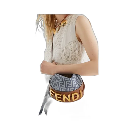 Fendigraphy Ff Jacquard Mini Hobo Bag