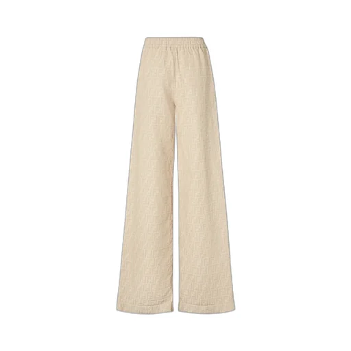 Ff Chambray Wide-Leg Pants