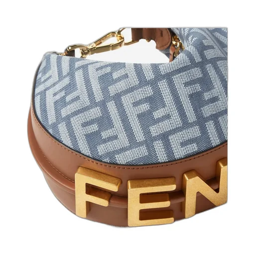 Fendigraphy Ff Jacquard Mini Hobo Bag
