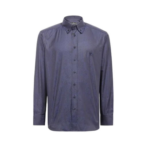 Paisley-Jacquard Buttoned Shirt