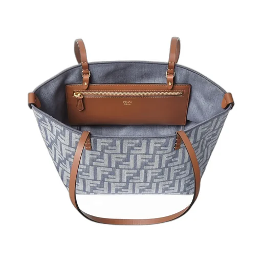 Roll Ff Jacquard Small Tote Bag