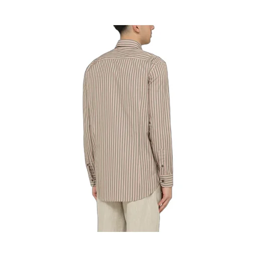 Pegaso Embroidered Striped Shirt