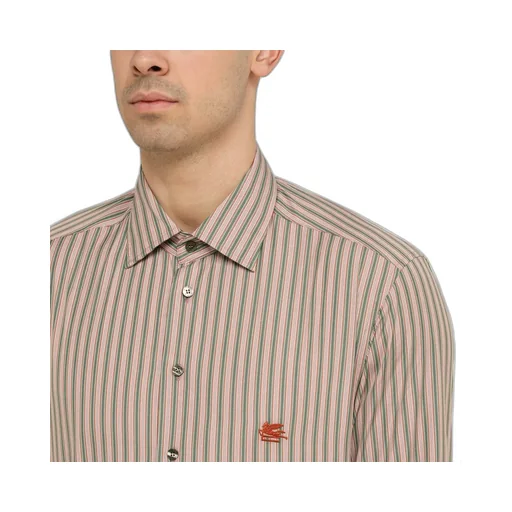 Pegaso Embroidered Striped Shirt