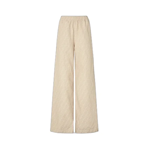 Ff Chambray Wide-Leg Pants