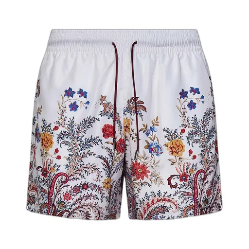 Floral Printed Drawstring Swim Shorts