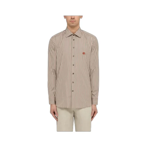 Pegaso Embroidered Striped Shirt