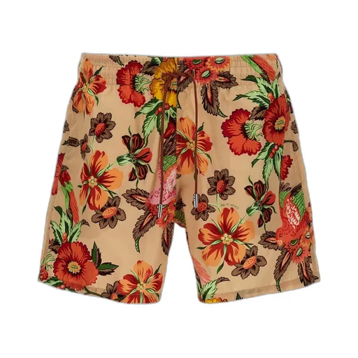 Floral Printed Drawstring Swimsuit