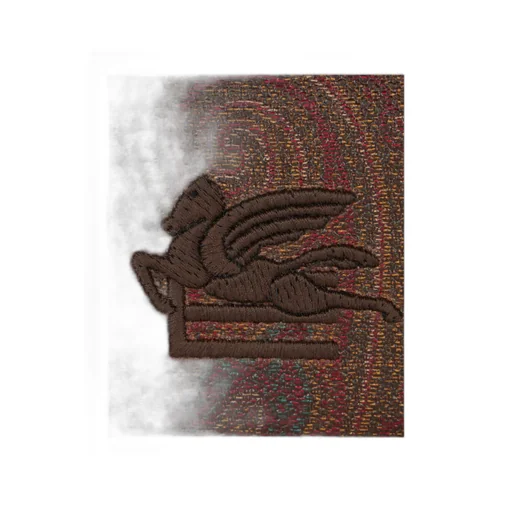 Paisley Printed Logo Embroidered Coin Holder