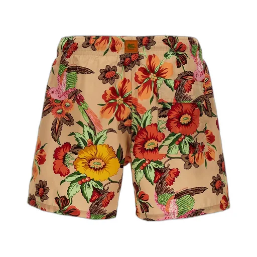 Floral Printed Drawstring Swimsuit