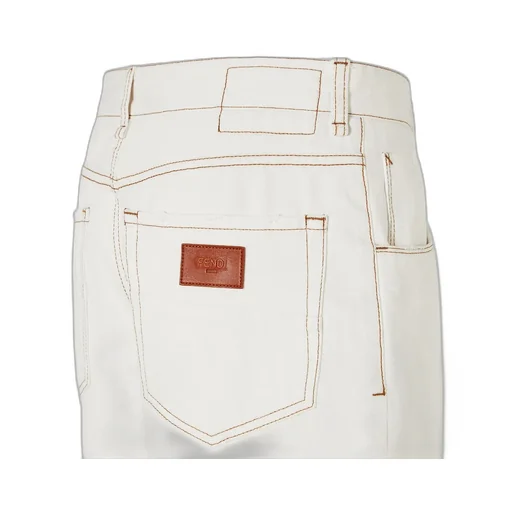 White Denim Shorts