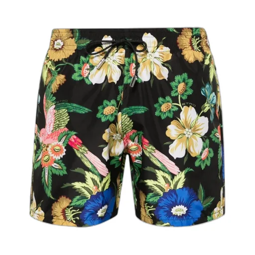 Floral-Printed Drawstring Swim Shorts
