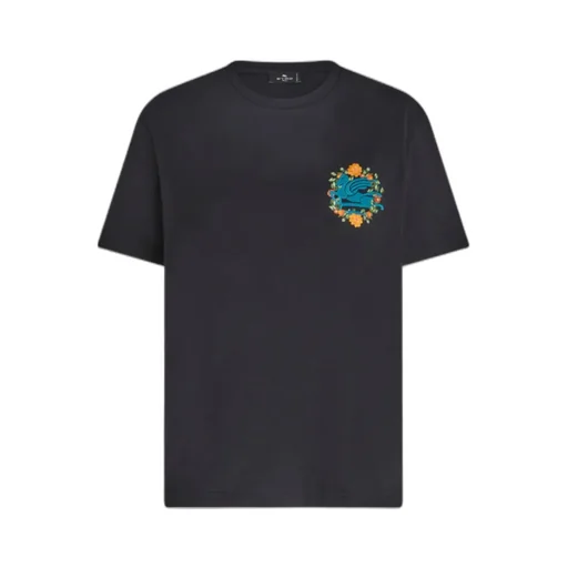 Pegaso Embroidered Crewneck T-Shirt