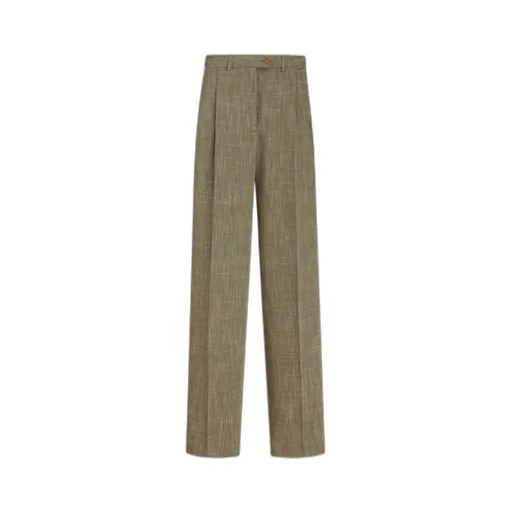 High-Waist Tailored Trousers