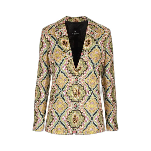 Single Breasted Printed Blazer