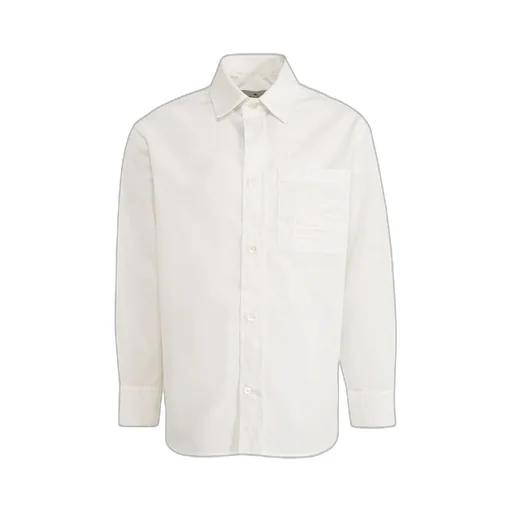 Pegaso-Embroidered Poplin Shirt