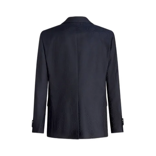 Patterned Single-Breasted Blazer