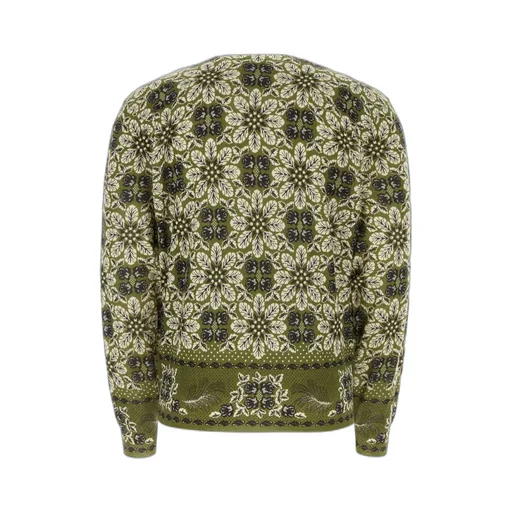 Floral Pattern Knitted Jumper