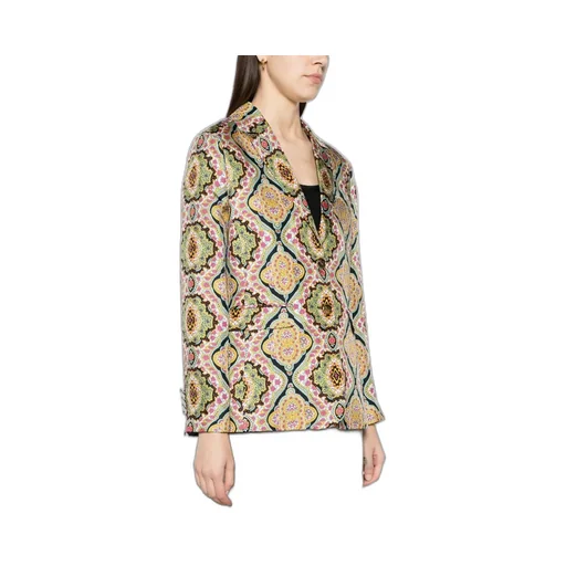 Single Breasted Printed Blazer