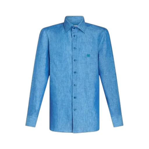Pegaso-Embroidered Long-Sleeved Shirt