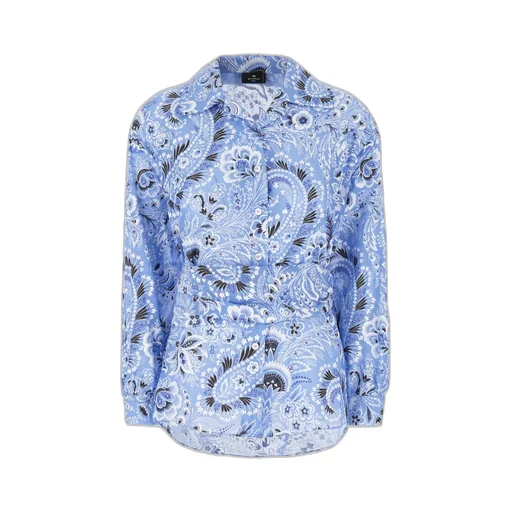 Paisley Printed Belted Waist Shirt