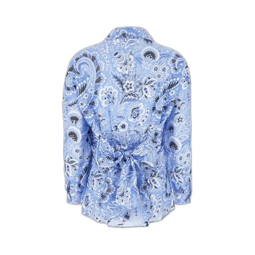 Paisley Printed Belted Waist Shirt