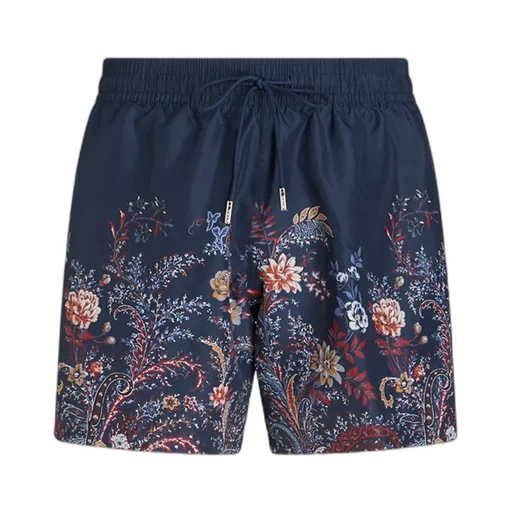 Floral Printed Drawstring Swim Shorts