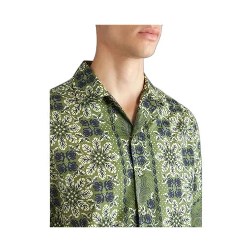 Floral-Printed Short-Sleeved Shirt
