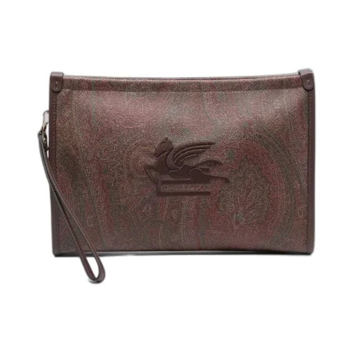 Large Paisley Pouch With Pegaso Detail