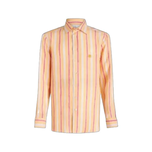 Logo Embroidered Striped Shirt