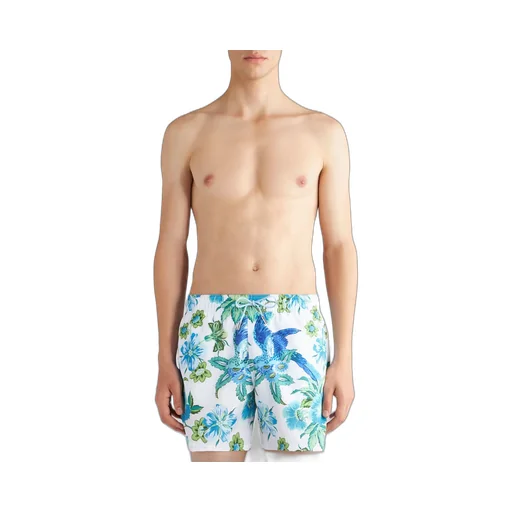 Floral-Printed Drawstring Swim Shorts