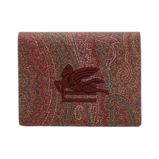Pegaso Embroidered Paisley Jacquard Wallet