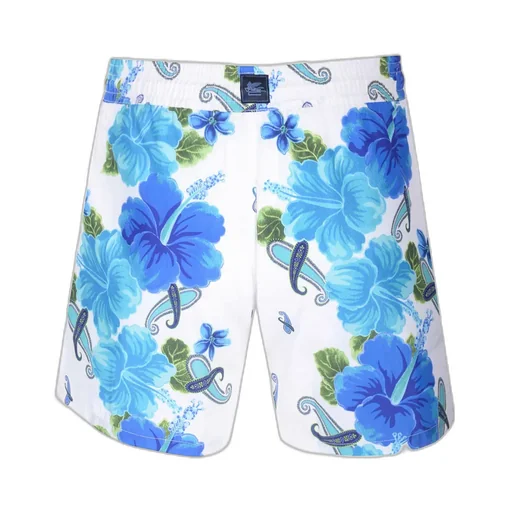 Allover Floral Print Drawstring Swim Shorts