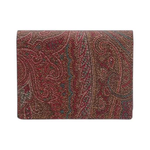 Pegaso Embroidered Paisley Jacquard Wallet