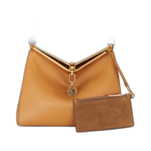 Log Charm Medium Vela Shoulder Bag