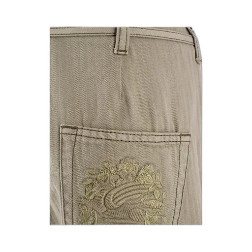 Pegaso-Embroidered Wide-Leg Jeans