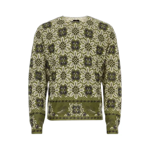 Floral Pattern Knitted Jumper