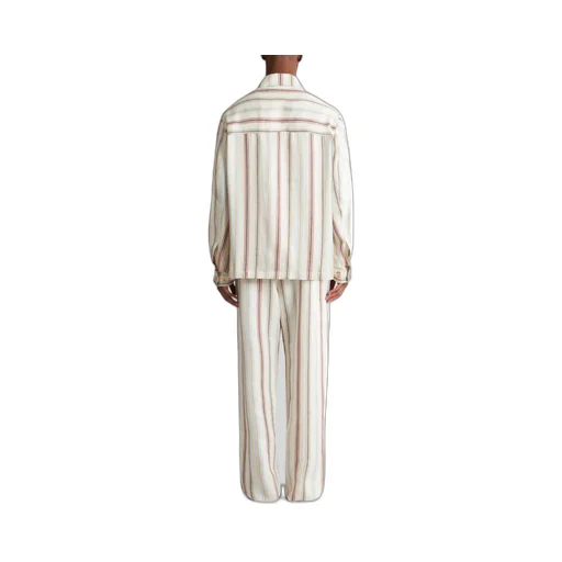 Striped Buttoned Overshirt