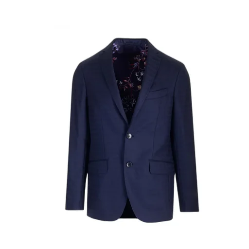 Jacquard Single-Breasted Blazer